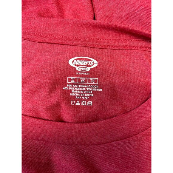 Concepts Sport Mens Crimson Tide Alabama Red T-Shirt Concepts Sport XL - Picture 5 of 7